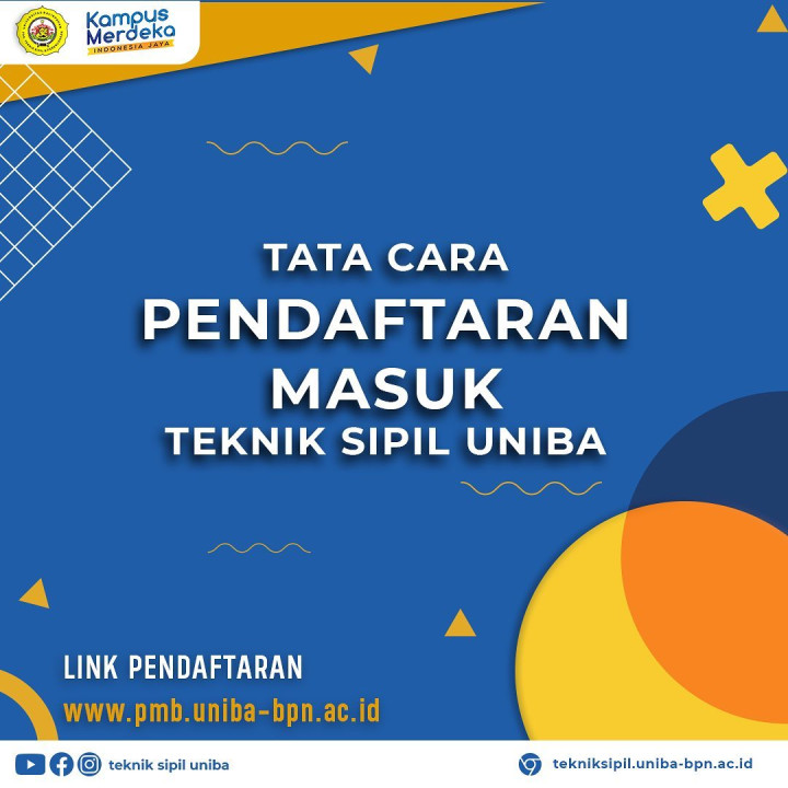 Tata Cara Pendaftaran Penerimaan Mahasiswa Baru Teknik Sipil Universitas Balikpapan